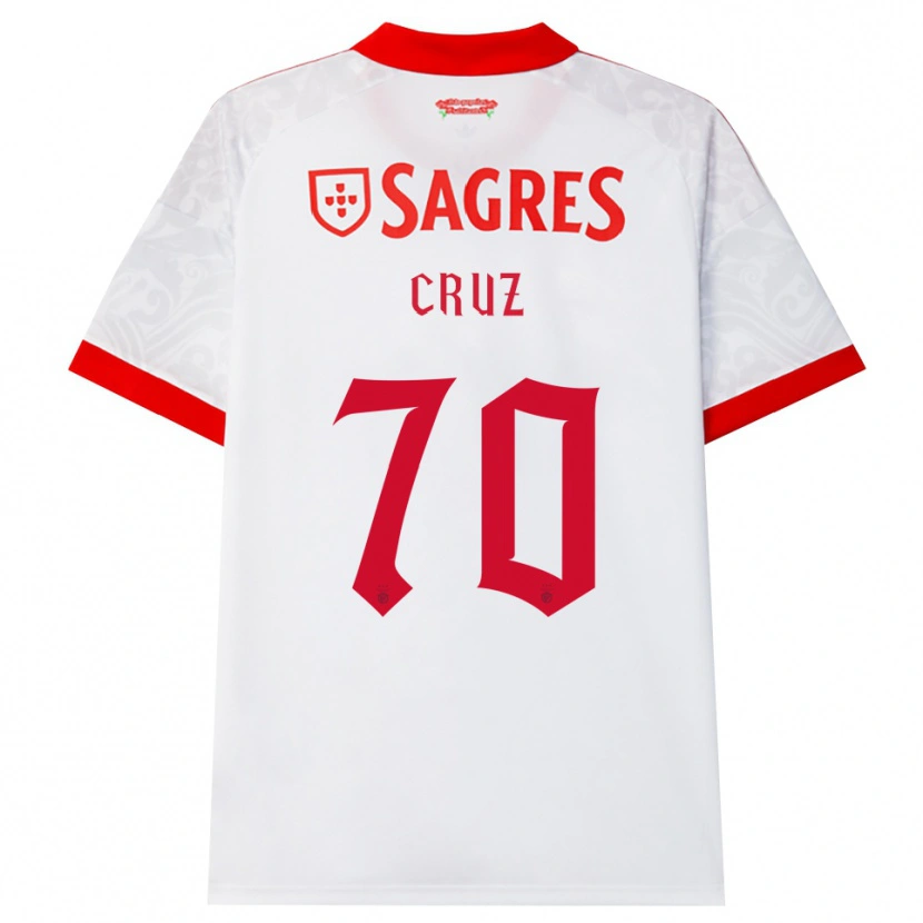 Danxen Kinder Filipe Cruz #70 Weiß Rot Gelb Auswärtstrikot Trikot 2026/27 T-Shirt