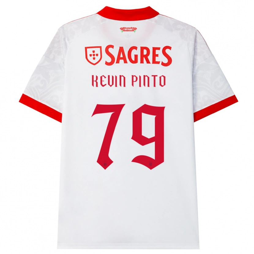 Danxen Kinder Kevin Pinto #79 Weiß Rot Gelb Auswärtstrikot Trikot 2026/27 T-Shirt