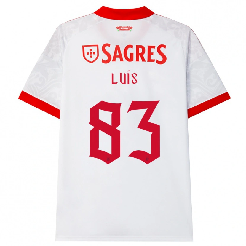 Danxen Kinder Rafael Luís #83 Weiß Rot Gelb Auswärtstrikot Trikot 2026/27 T-Shirt