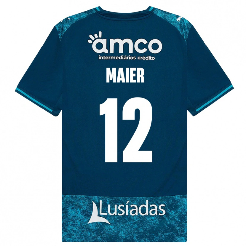 Danxen Kinder Merse Maier #12 Dunkelschiefergrau Mitteltuerkis Auswärtstrikot Trikot 2026/27 T-Shirt