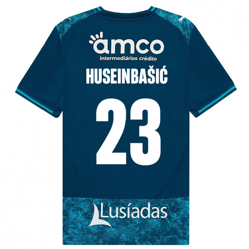 Danxen Kinder Denis Huseinbasic #23 Dunkelschiefergrau Mitteltuerkis Auswärtstrikot Trikot 2026/27 T-Shirt