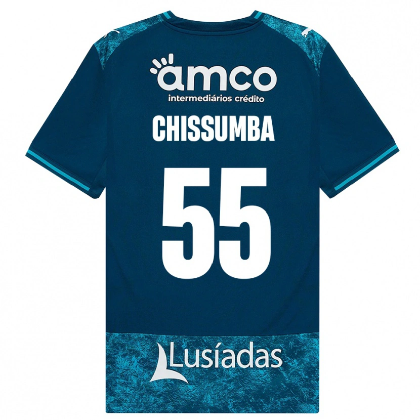 Danxen Kinder Chissumba #55 Dunkelschiefergrau Mitteltuerkis Auswärtstrikot Trikot 2026/27 T-Shirt