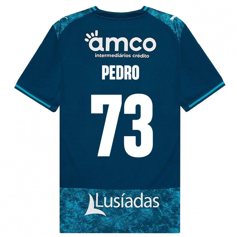 Danxen Kinder Zé Pedro #73 Dunkelschiefergrau Mitteltuerkis Auswärtstrikot Trikot 2026/27 T-Shirt