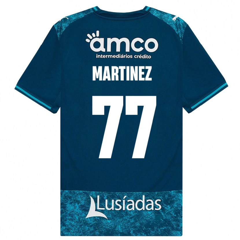 Danxen Kinder Gabri Martínez #77 Dunkelschiefergrau Mitteltuerkis Auswärtstrikot Trikot 2026/27 T-Shirt