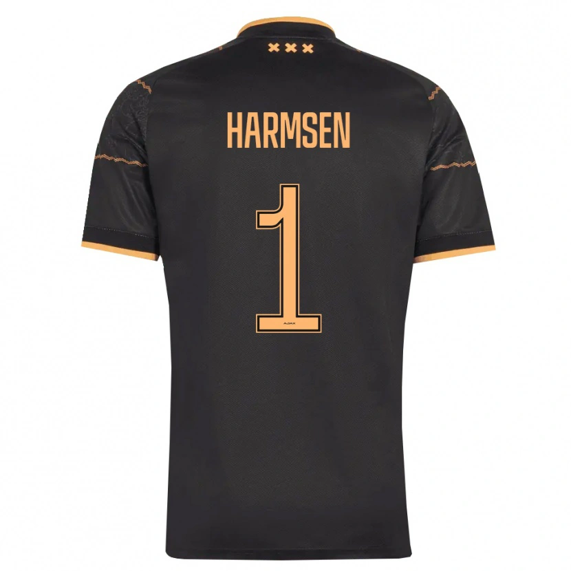 Danxen Kinder Tymo Harmsen #1 Schwarz Orange Auswärtstrikot Trikot 2026/27 T-Shirt