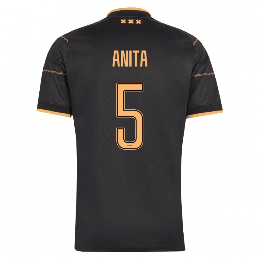 Danxen Kinder Vurnon Anita #5 Schwarz Orange Auswärtstrikot Trikot 2026/27 T-Shirt