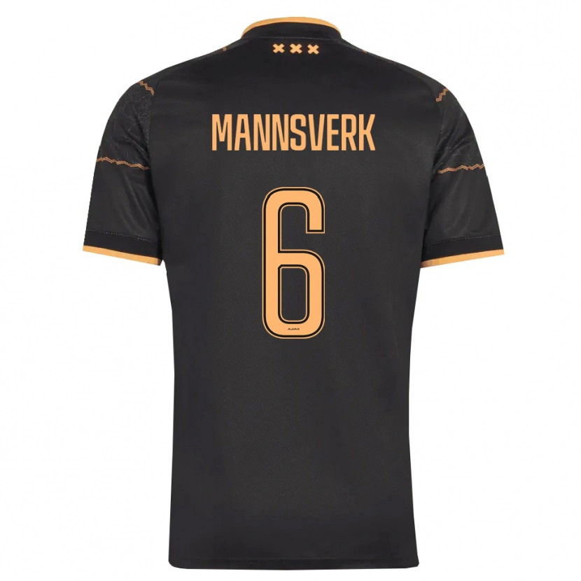 Danxen Kinder Sivert Mannsverk #6 Schwarz Orange Auswärtstrikot Trikot 2026/27 T-Shirt