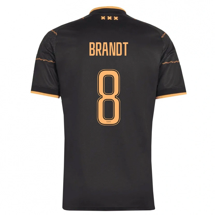 Danxen Kinder Julian Brandt #8 Schwarz Orange Auswärtstrikot Trikot 2026/27 T-Shirt