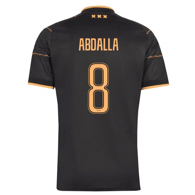 Danxen Kinder Mohamed Abdalla #8 Schwarz Orange Auswärtstrikot Trikot 2026/27 T-Shirt