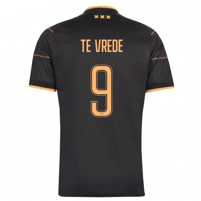 Danxen Kinder Mitchell Te Vrede #9 Schwarz Orange Auswärtstrikot Trikot 2026/27 T-Shirt