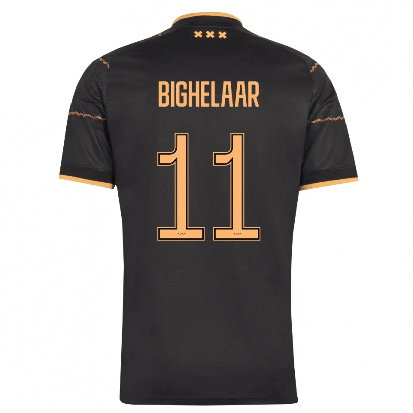 Danxen Kinder Marjolijn Van Den Bighelaar #11 Schwarz Orange Auswärtstrikot Trikot 2026/27 T-Shirt