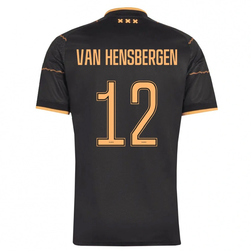 Danxen Kinder Jade Van Hensbergen #12 Schwarz Orange Auswärtstrikot Trikot 2026/27 T-Shirt