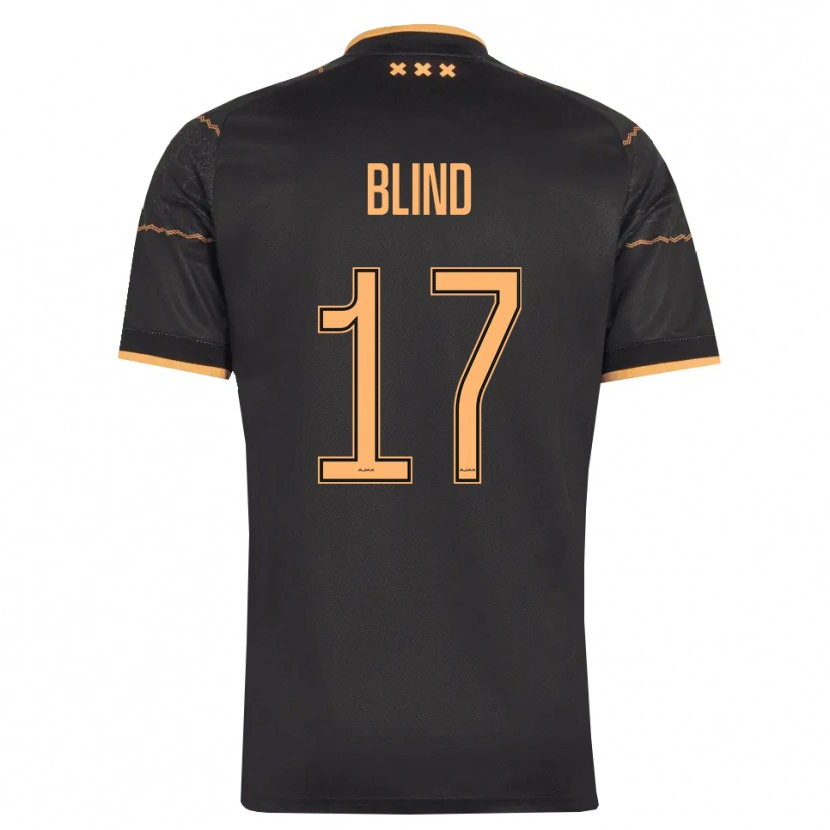 Danxen Kinder Daley Blind #17 Schwarz Orange Auswärtstrikot Trikot 2026/27 T-Shirt
