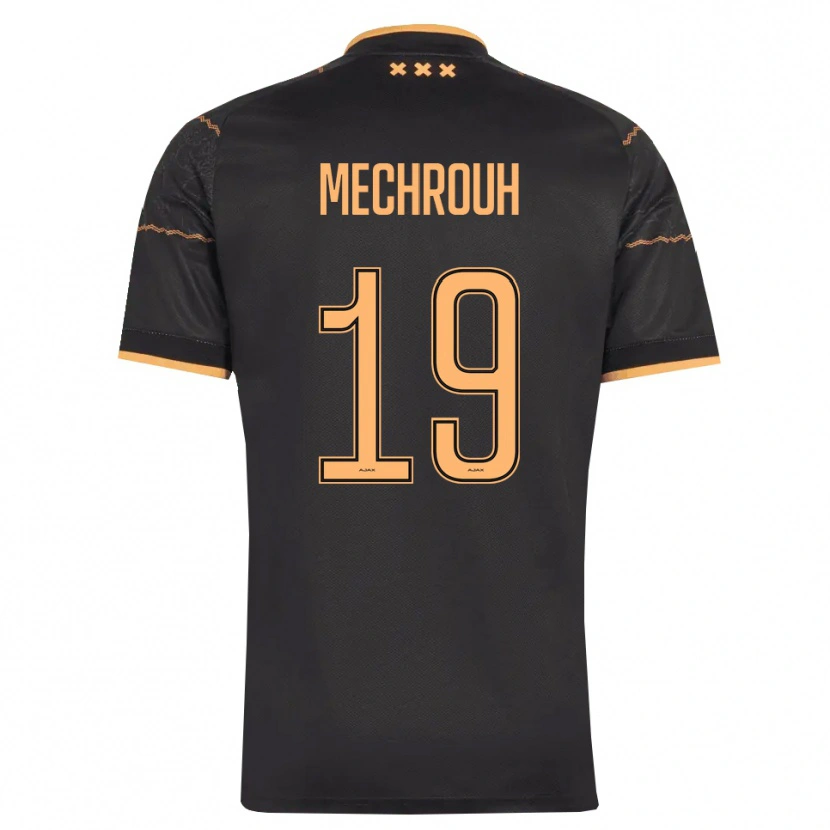 Danxen Kinder Elias Mechrouh #19 Schwarz Orange Auswärtstrikot Trikot 2026/27 T-Shirt