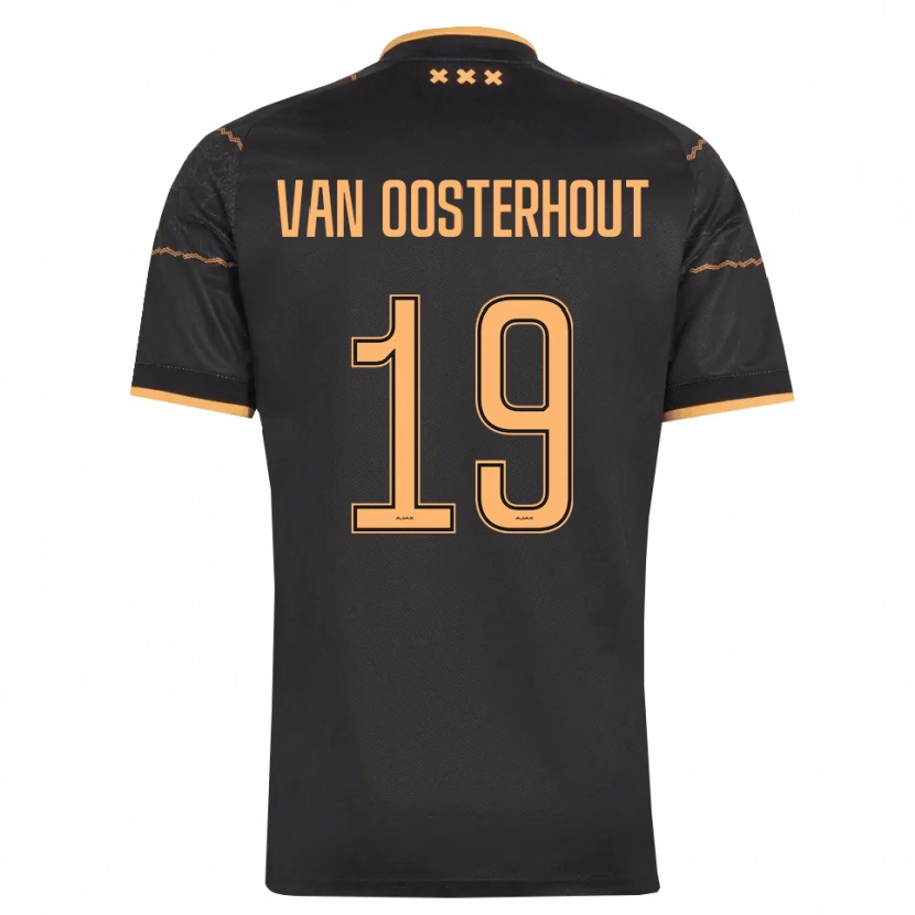 Danxen Kinder Charly Van Oosterhout #19 Schwarz Orange Auswärtstrikot Trikot 2026/27 T-Shirt