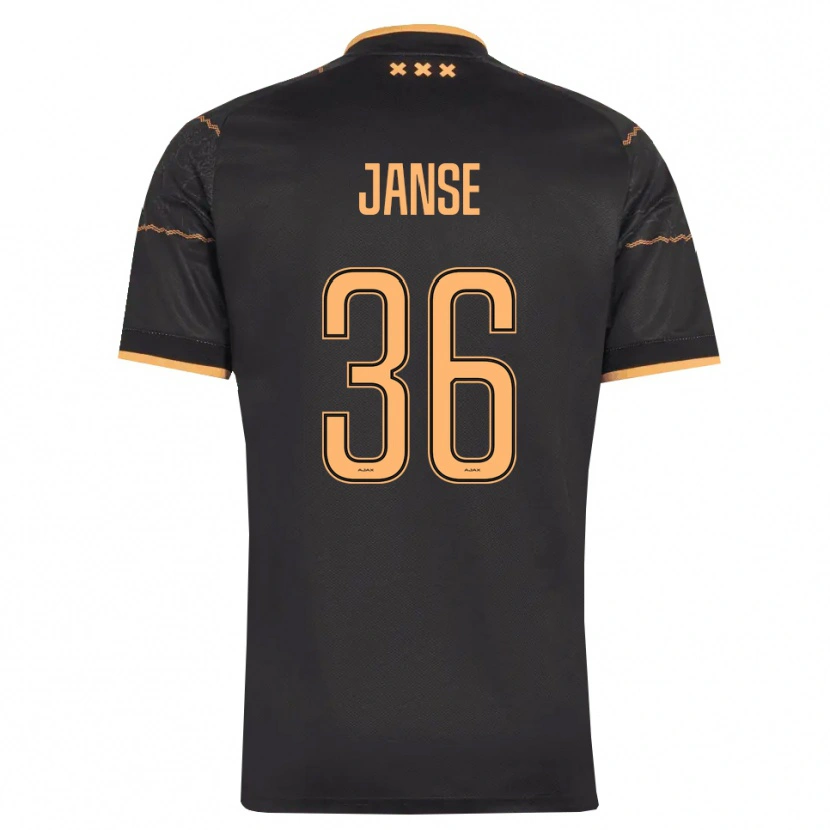 Danxen Kinder Dies Janse #36 Schwarz Orange Auswärtstrikot Trikot 2026/27 T-Shirt