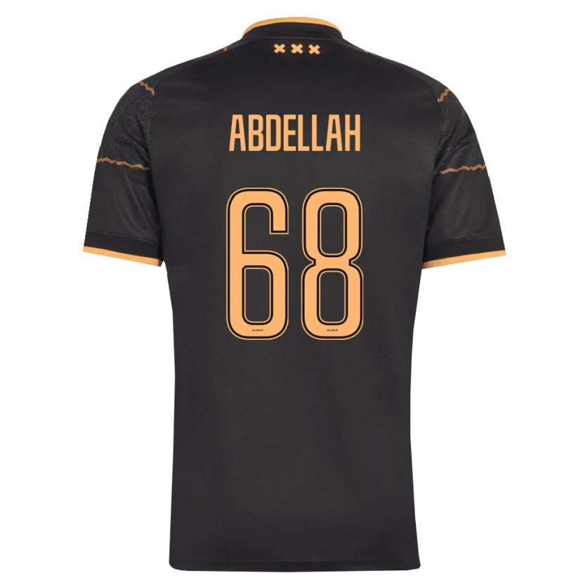 Danxen Kinder Abdellah Ouazane #68 Schwarz Orange Auswärtstrikot Trikot 2026/27 T-Shirt