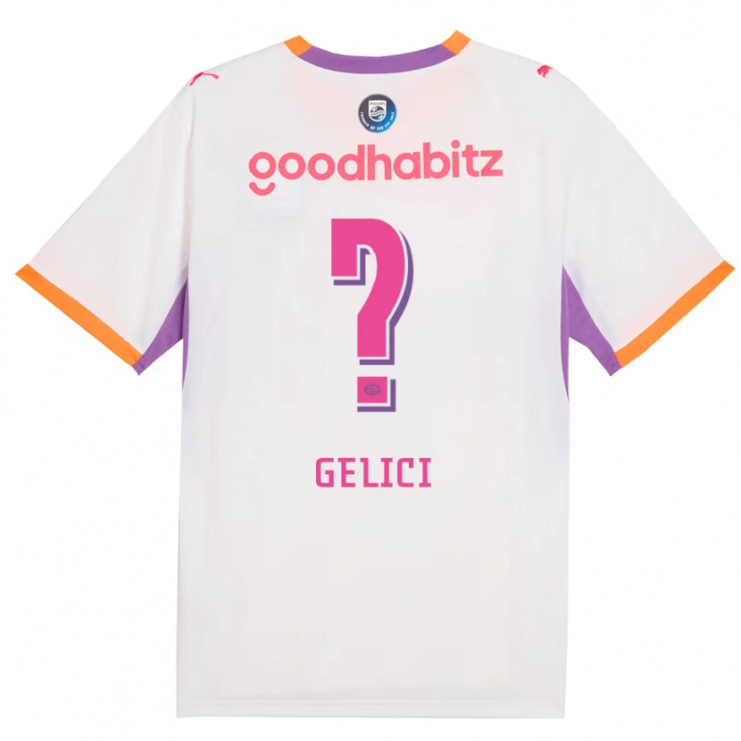 Danxen Kinder Dani Gelici #0 Weiß Violett Orange Auswärtstrikot Trikot 2026/27 T-Shirt