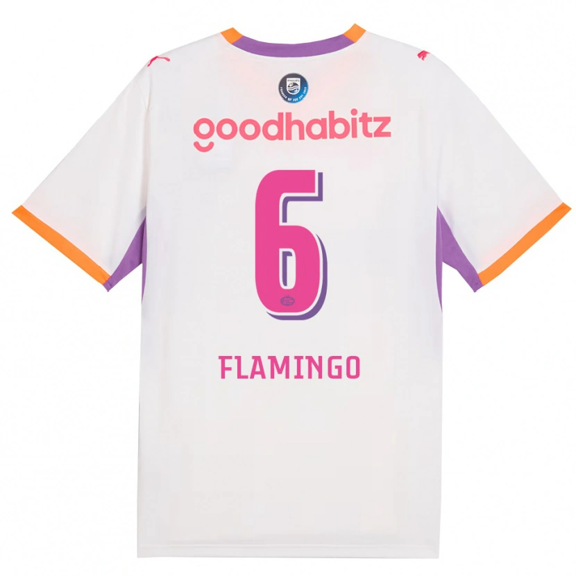 Danxen Kinder Ryan Flamingo #6 Weiß Violett Orange Auswärtstrikot Trikot 2026/27 T-Shirt