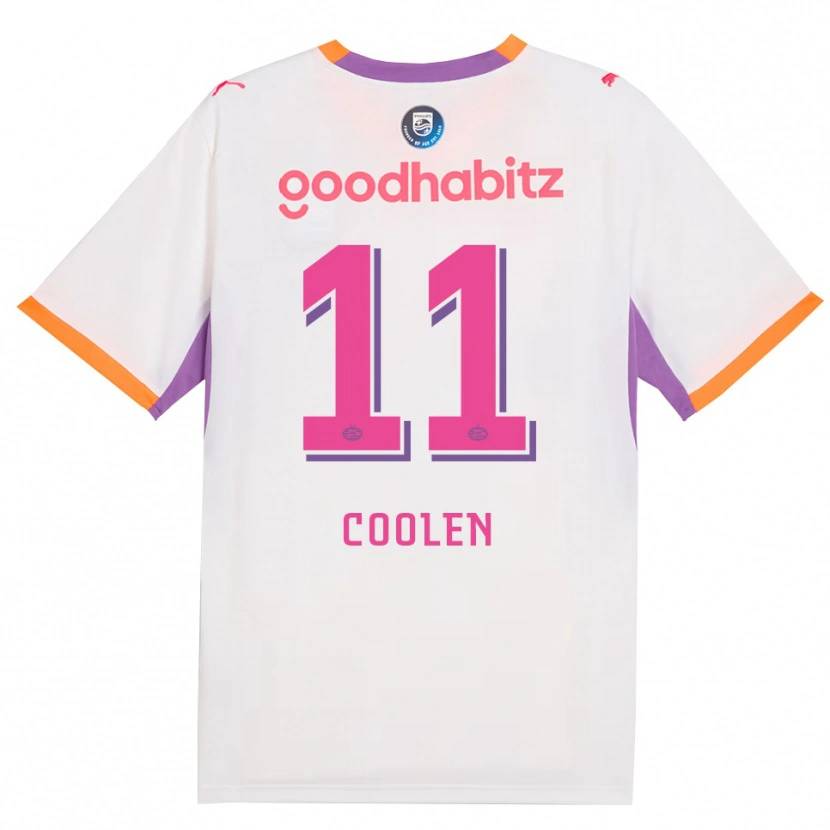 Danxen Kinder Nadia Coolen #11 Weiß Violett Orange Auswärtstrikot Trikot 2026/27 T-Shirt