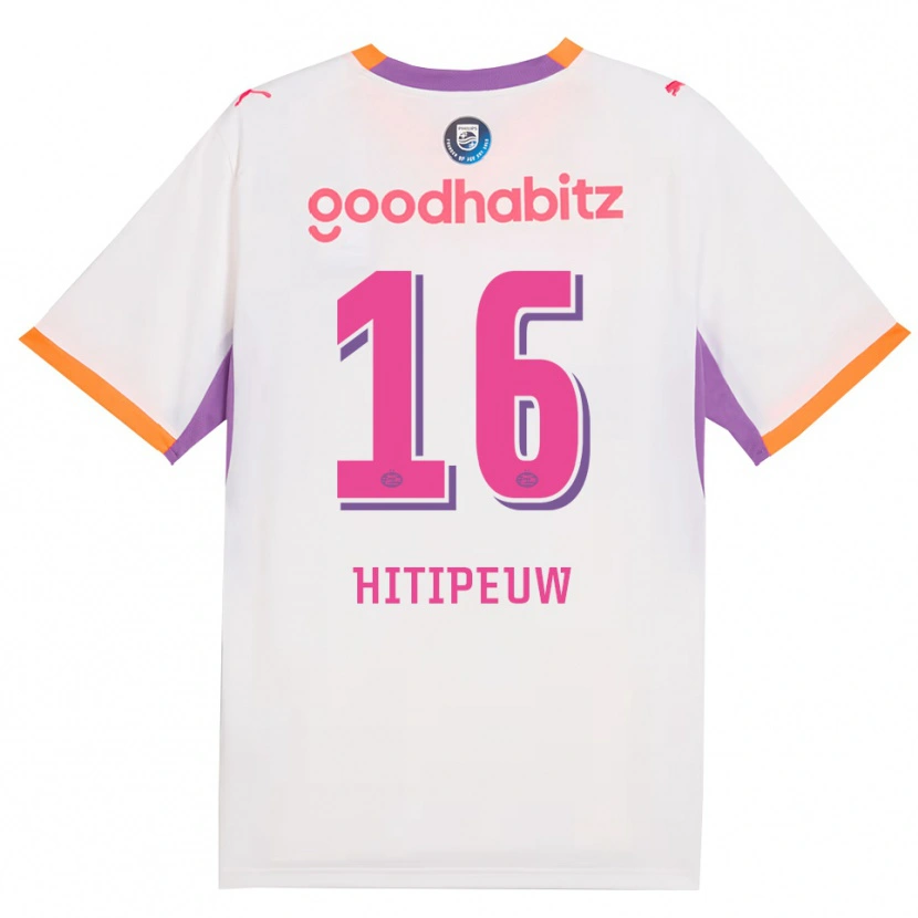 Danxen Kinder Thaliro Hitipeuw #16 Weiß Violett Orange Auswärtstrikot Trikot 2026/27 T-Shirt