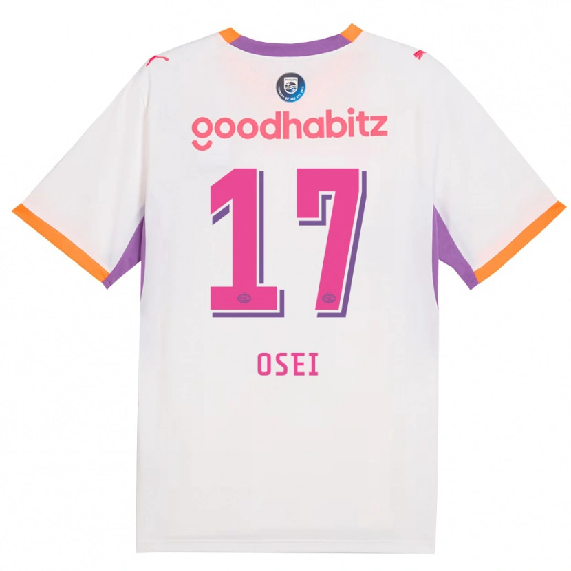 Danxen Kinder Micaiah Osei #17 Weiß Violett Orange Auswärtstrikot Trikot 2026/27 T-Shirt