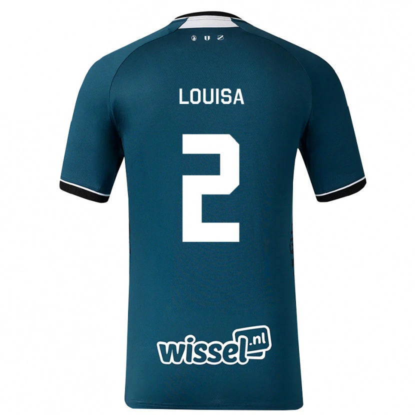 Danxen Kinder Genairo Louisa #2 Dunkelschiefergrau Weiß Auswärtstrikot Trikot 2026/27 T-Shirt