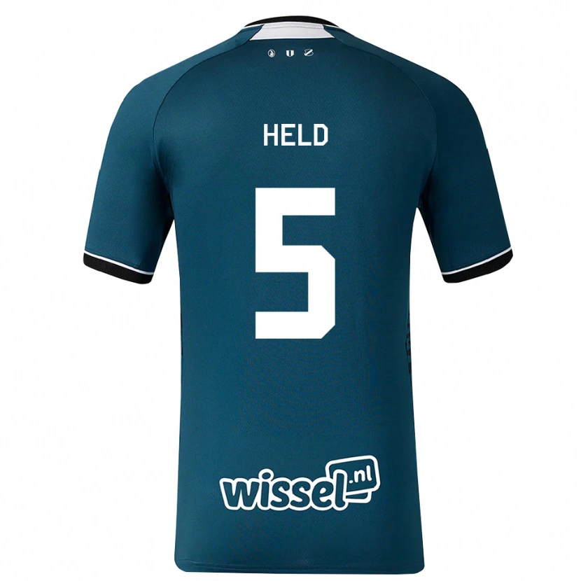 Danxen Kinder Nazjir Held #5 Dunkelschiefergrau Weiß Auswärtstrikot Trikot 2026/27 T-Shirt