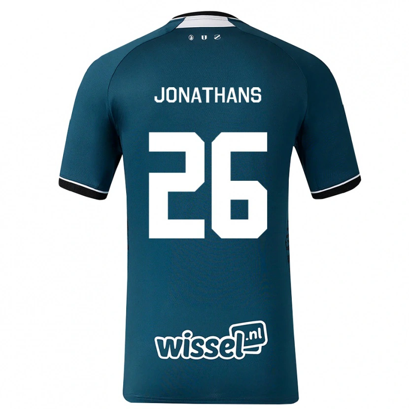 Danxen Kinder Miliano Jonathans #26 Dunkelschiefergrau Weiß Auswärtstrikot Trikot 2026/27 T-Shirt