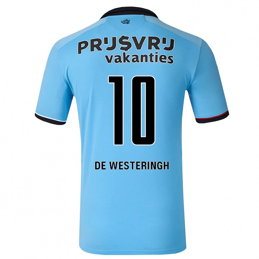 Danxen Kinder Kirsten Van De Westeringh #10 Tiefhimmelblau Schwarz Rot Auswärtstrikot Trikot 2026/27 T-Shirt