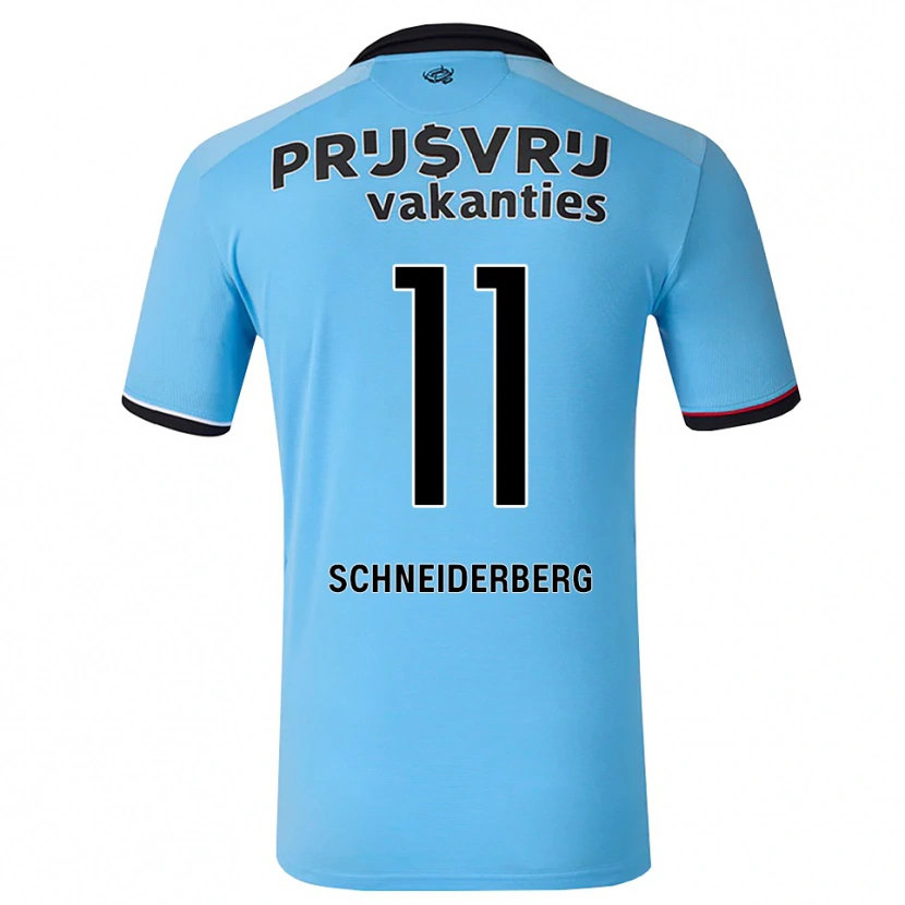 Danxen Kinder July Schneiderberg #11 Tiefhimmelblau Schwarz Rot Auswärtstrikot Trikot 2026/27 T-Shirt