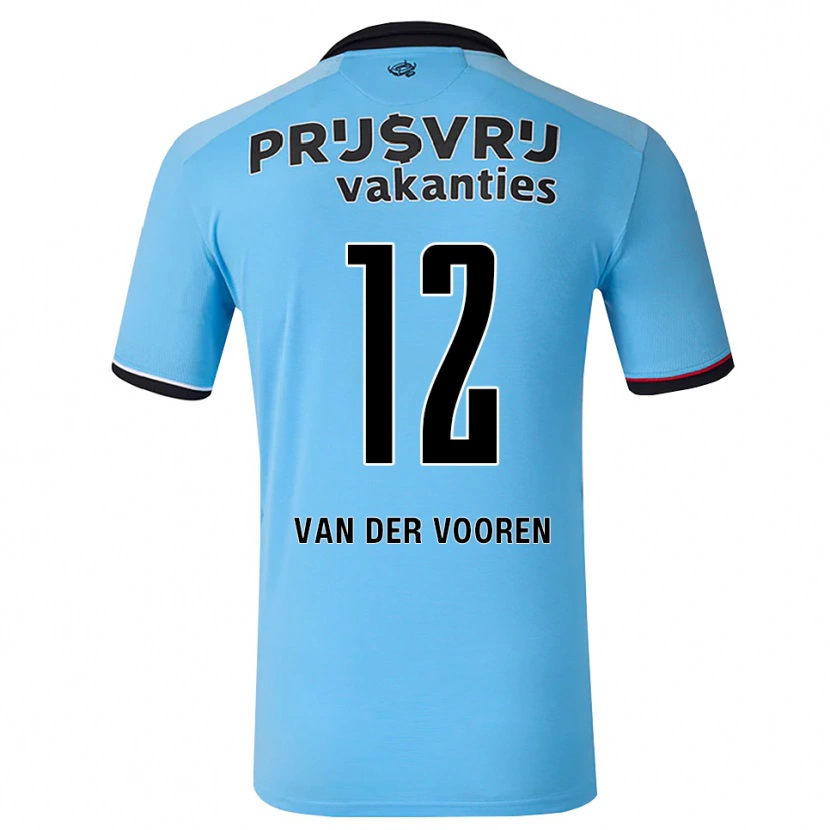 Danxen Kinder Remy Van Der Vooren #12 Tiefhimmelblau Schwarz Rot Auswärtstrikot Trikot 2026/27 T-Shirt