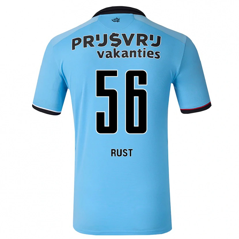 Danxen Kinder Fabiano Rust #56 Tiefhimmelblau Schwarz Rot Auswärtstrikot Trikot 2026/27 T-Shirt