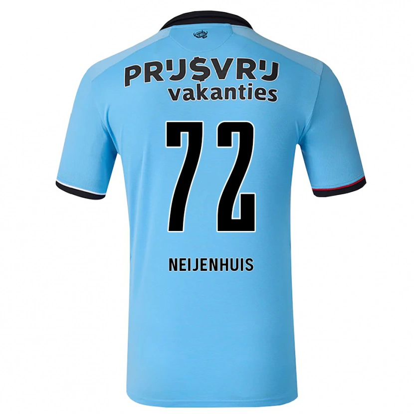 Danxen Kinder Kelvin Neijenhuis #72 Tiefhimmelblau Schwarz Rot Auswärtstrikot Trikot 2026/27 T-Shirt
