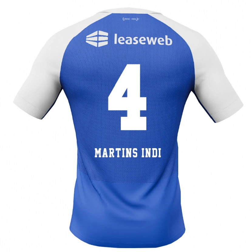 Danxen Kinder Bruno Martins Indi #4 Himmelblau Rot Weiß Auswärtstrikot Trikot 2026/27 T-Shirt