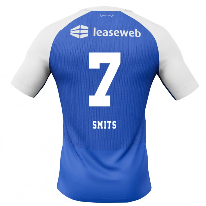 Danxen Kinder Anthony Smits #7 Himmelblau Rot Weiß Auswärtstrikot Trikot 2026/27 T-Shirt