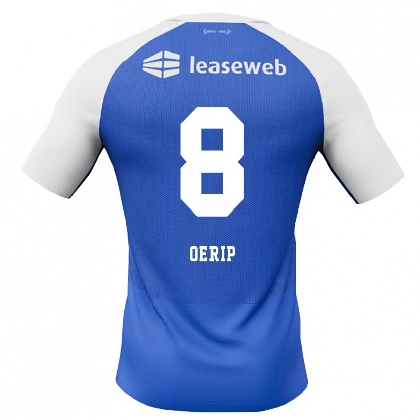 Danxen Kinder Julian Oerip #8 Himmelblau Rot Weiß Auswärtstrikot Trikot 2026/27 T-Shirt