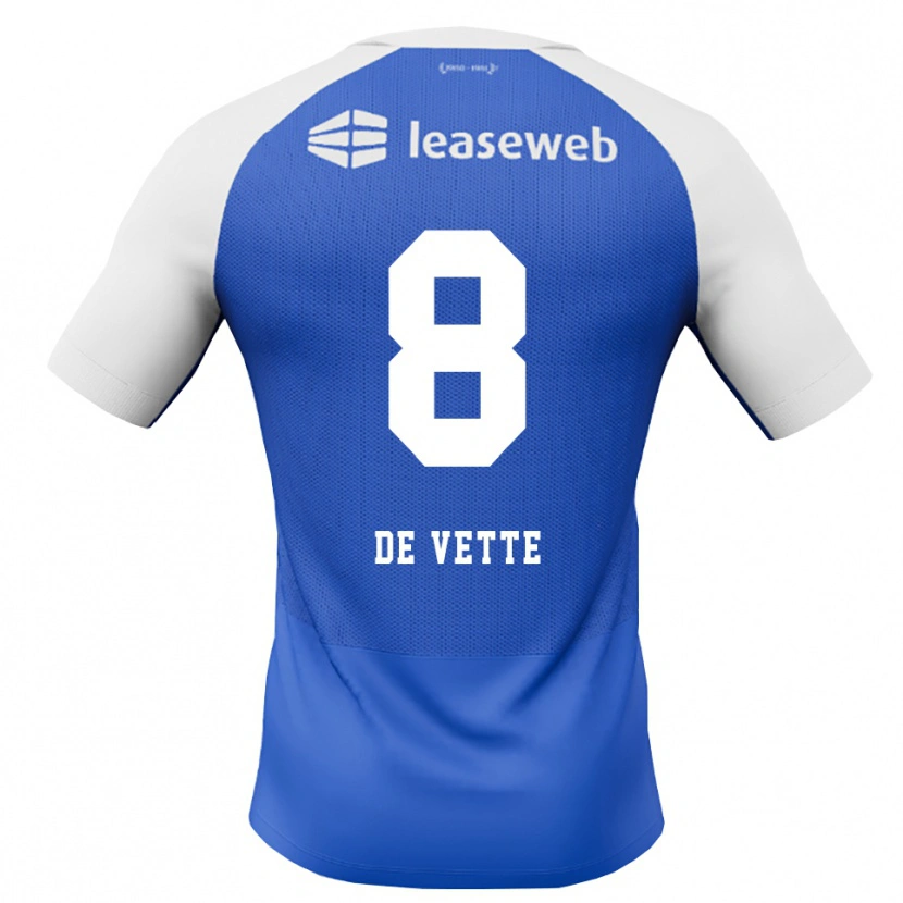 Danxen Kinder Manique De Vette #8 Himmelblau Rot Weiß Auswärtstrikot Trikot 2026/27 T-Shirt