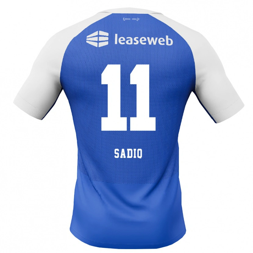 Danxen Kinder Ibrahim Sadiq #11 Himmelblau Rot Weiß Auswärtstrikot Trikot 2026/27 T-Shirt