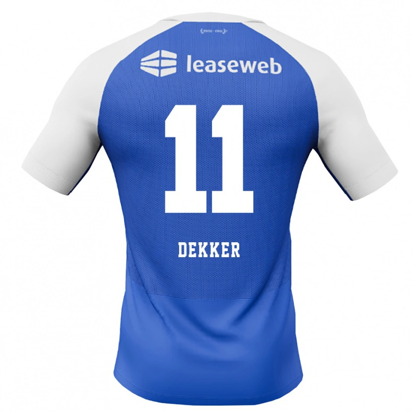 Danxen Kinder Isabella Dekker #11 Himmelblau Rot Weiß Auswärtstrikot Trikot 2026/27 T-Shirt