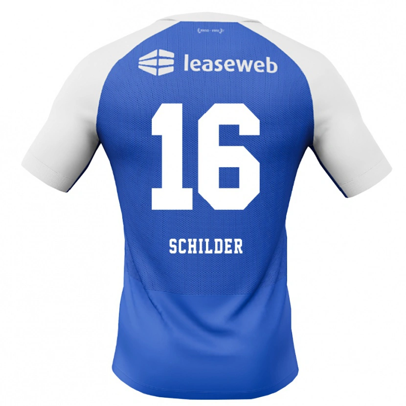 Danxen Kinder Koen Schilder #16 Himmelblau Rot Weiß Auswärtstrikot Trikot 2026/27 T-Shirt