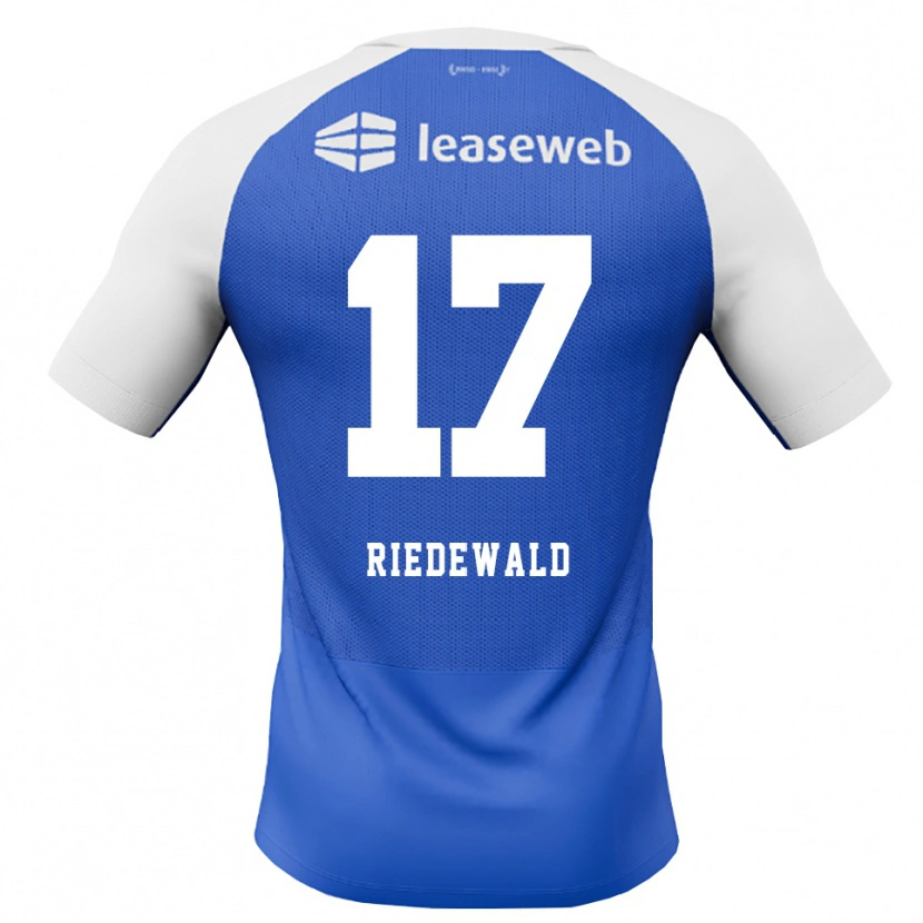 Danxen Kinder Kenzo Riedewald #17 Himmelblau Rot Weiß Auswärtstrikot Trikot 2026/27 T-Shirt