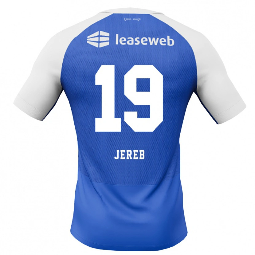 Danxen Kinder David Jereb #19 Himmelblau Rot Weiß Auswärtstrikot Trikot 2026/27 T-Shirt
