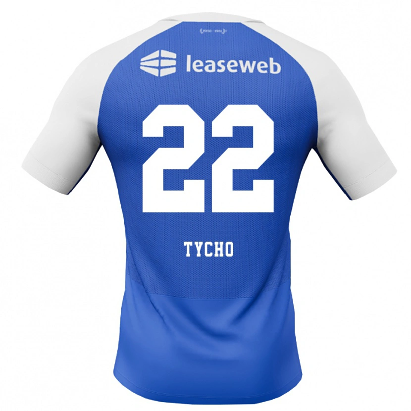 Danxen Kinder Tycho De Wit #22 Himmelblau Rot Weiß Auswärtstrikot Trikot 2026/27 T-Shirt