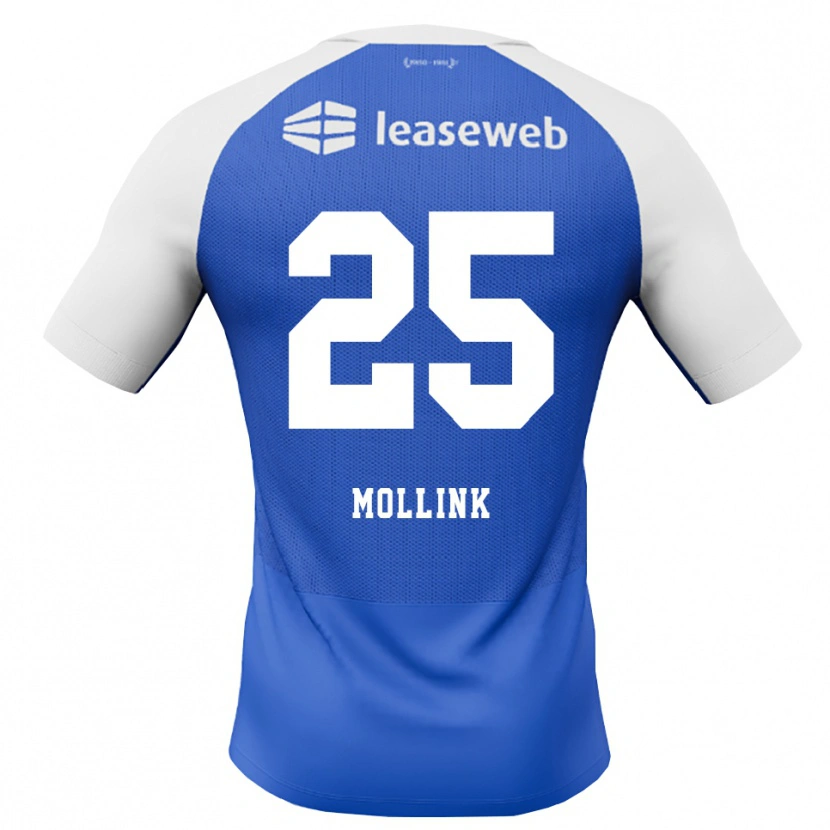 Danxen Kinder Yaël Mollink #25 Himmelblau Rot Weiß Auswärtstrikot Trikot 2026/27 T-Shirt