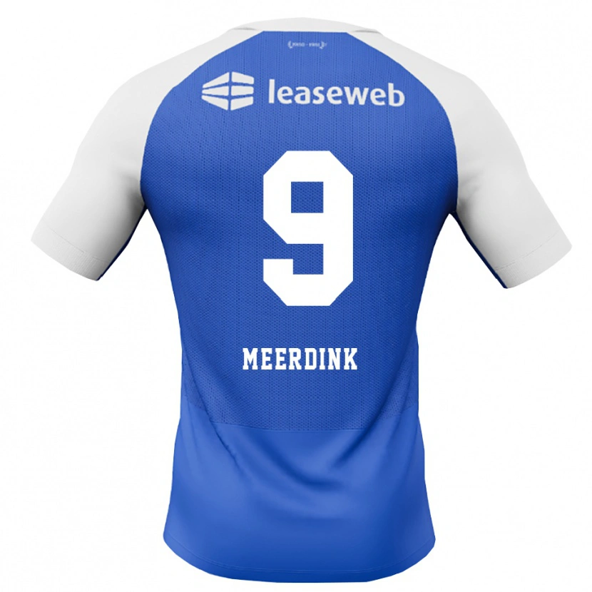 Danxen Kinder Mexx Meerdink #9 Himmelblau Rot Weiß Auswärtstrikot Trikot 2026/27 T-Shirt