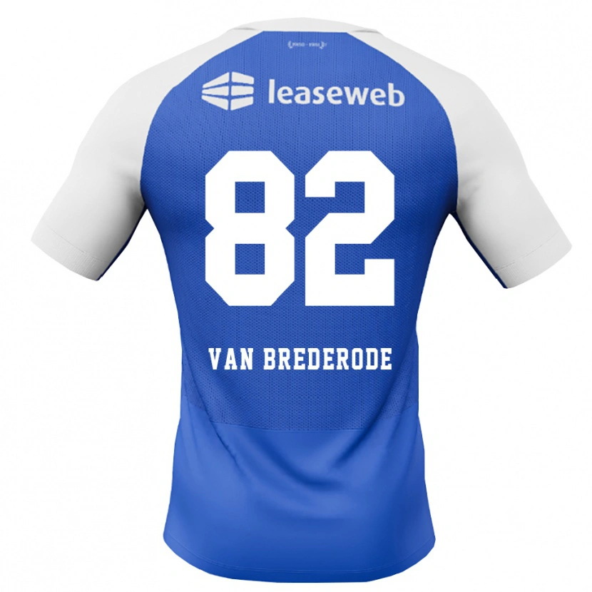 Danxen Kinder Myron Van Brederode #82 Himmelblau Rot Weiß Auswärtstrikot Trikot 2026/27 T-Shirt