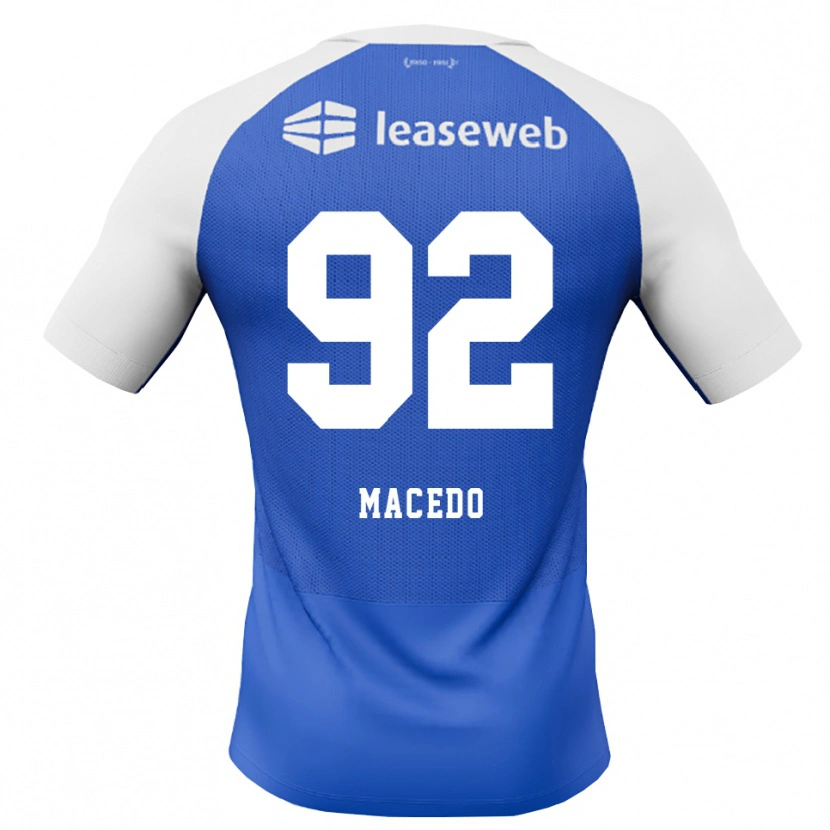 Danxen Kinder Rodrigo Macedo #92 Himmelblau Rot Weiß Auswärtstrikot Trikot 2026/27 T-Shirt