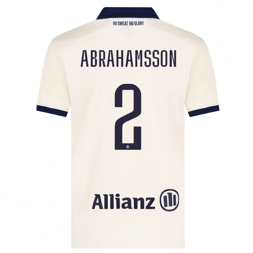 Danxen Kinder Sejde Abrahamsson #2 Beige Schwarz Auswärtstrikot Trikot 2026/27 T-Shirt