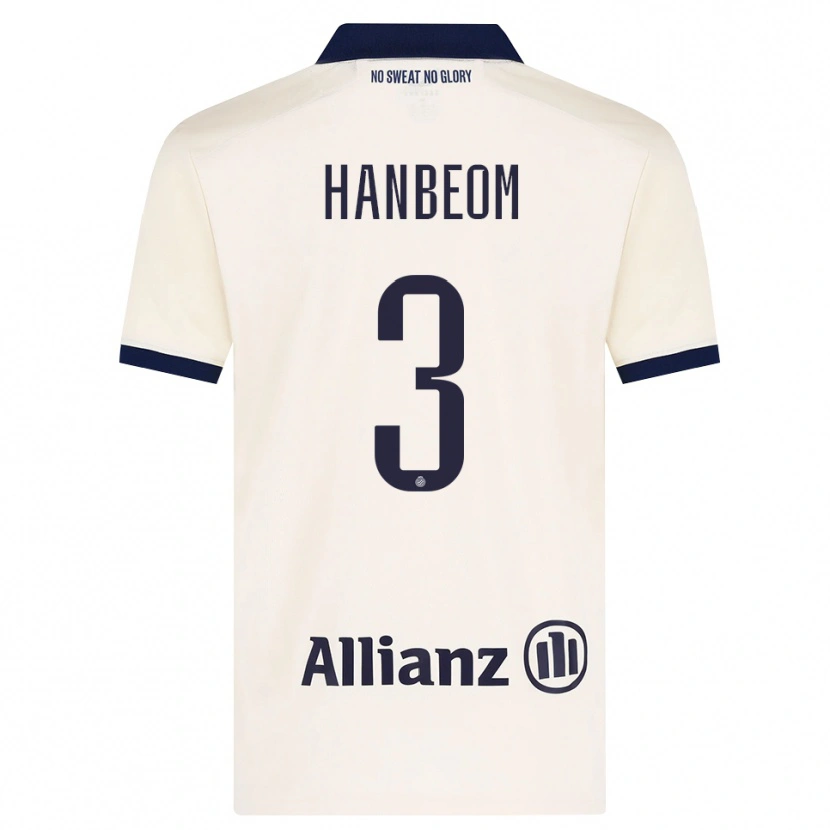 Danxen Kinder Han-Beom Lee #3 Beige Schwarz Auswärtstrikot Trikot 2026/27 T-Shirt